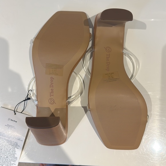 The Drop Women's Avery Square Toe Two Strap High Heeled Sandals, size 9.5 NWT - Picture 3 of 4